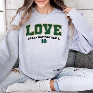 Jordan Love Green Bay Football Retro Game Day Graphic Unisex Sweatshirt